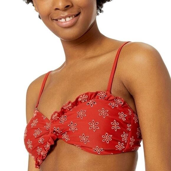 California Sunshine Twist Front Bandeau Swim Top - Picture 2 of 9